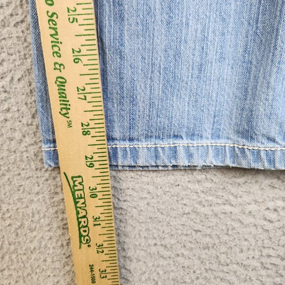Womens Size 6 Bootcut Studded Flap Pockets Classic Y2K Avril Code Bleu Denim - Picture 5 of 9
